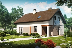 Аккуратный и функциональной дом простой формы, экономичный в строительстве и эксплуатации.