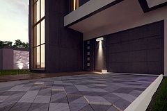 Проект дома в современном стиле с большими площадями остекления