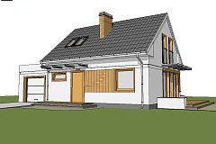Версия проекта Z211 с гаражом для одного авто слева.