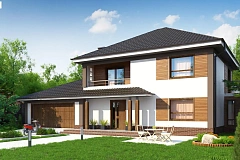 Версия проекта Zx12 с гаражом для двух машин.