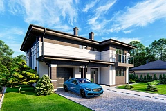 Современный проект двухэтажного дома