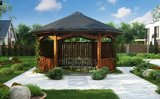 Стильная беседка