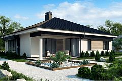 Версия проекта Z200 без гаража, с изменениями в планировке.