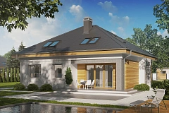 Удобный функциональный дом с двумя дополнительными комнатами на первом этаже.