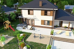 Версия проекта Zx12 с гаражом для двух машин.