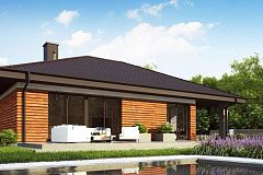 Проект комфортного и функционального одноэтажного дома.