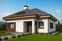 Версия проекта Z64 с жилой мансардой.