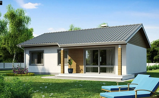 Функциональный и практичный проект дома Z7 в каркасном исполнении