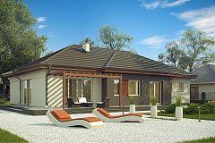 Комфортный одноэтажный дом в традиционном стиле