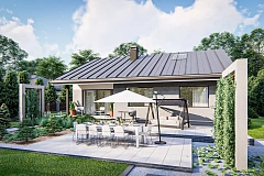 Выгодный небольшой одноэтажный дом с тремя спальнями.