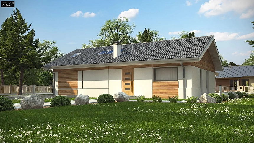 Аккуратный дом с подвалом и тренажерным залом.