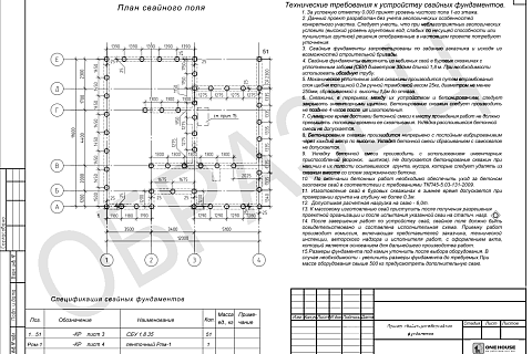 Адаптация фундамента для типового проекта дома