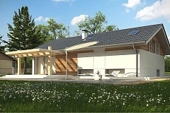 Аккуратный дом с подвалом и тренажерным залом.