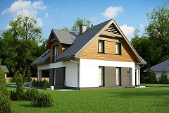 Современный жилой дом с гаражом