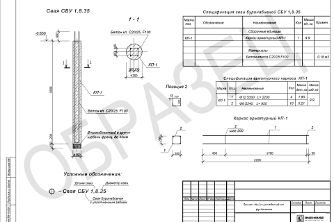 Адаптация фундамента для типового проекта дома