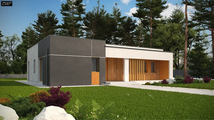 Версия проекта Zx102 без гаражного помещения.