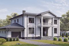 Дом с классической архитектурой.