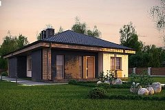 Красивый одноэтажный дом с удобной планировкой