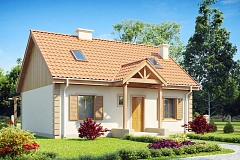 Уютный мансардный дом с дополнительной спальней на первом этаже.