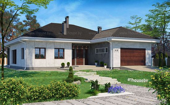 Одноэтажный просторный дом с 4мя спальнями.