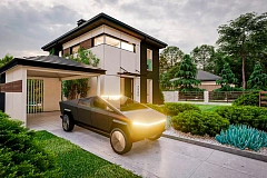 Современный проект дома с 3 спальнями