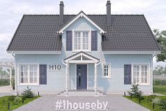 Мансардный дом с 4-мя спальнями и свободной планировкой мансарды.