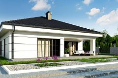 Вариант одноэтажного дома Z443 без гаража