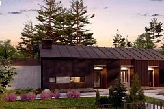 Дом в необычном современном стиле для большой семьи