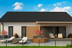 Проект одноэтажного дома Z376_35  адаптированный для сейсмозоны