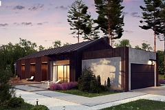 Дом в необычном современном стиле для большой семьи