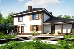 Версия проекта Zx12 с гаражом для двух машин.