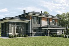 Двухэтажный дом с 5ю комнатами.