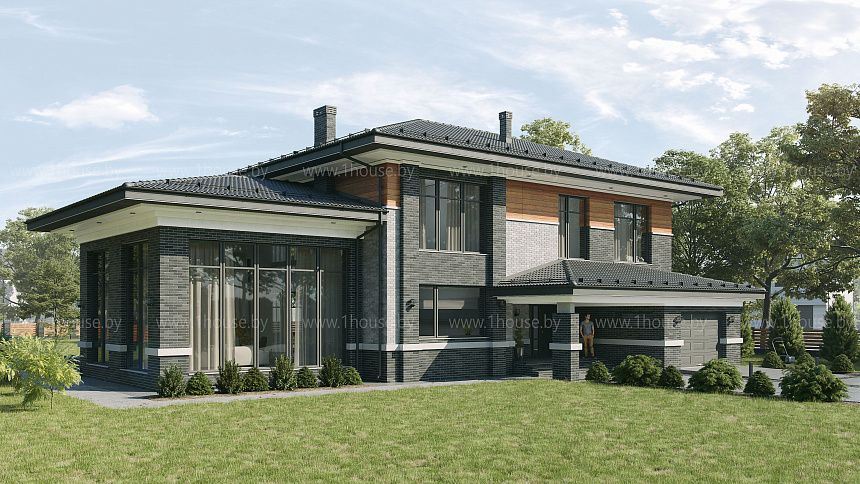 Двухэтажный дом с 5ю комнатами.