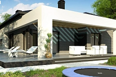 Одноэтажный дом с четырьмя спальнями и гаражом на два автомобиля