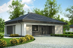 Проект компактного и функционального одноэтажного дома