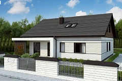 Комфортный просторный дом с одноуровневой планировкой.