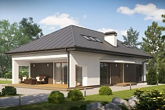 Версия проекта Z85 с современным оформлением фасадов.