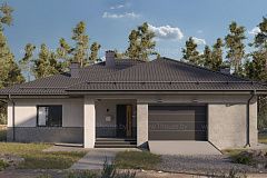 Одноэтажный дом с гаражом и 3мя спальнями.