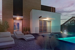 Вариант стильного двухэтажного дома Zx120 с измененной планировкой