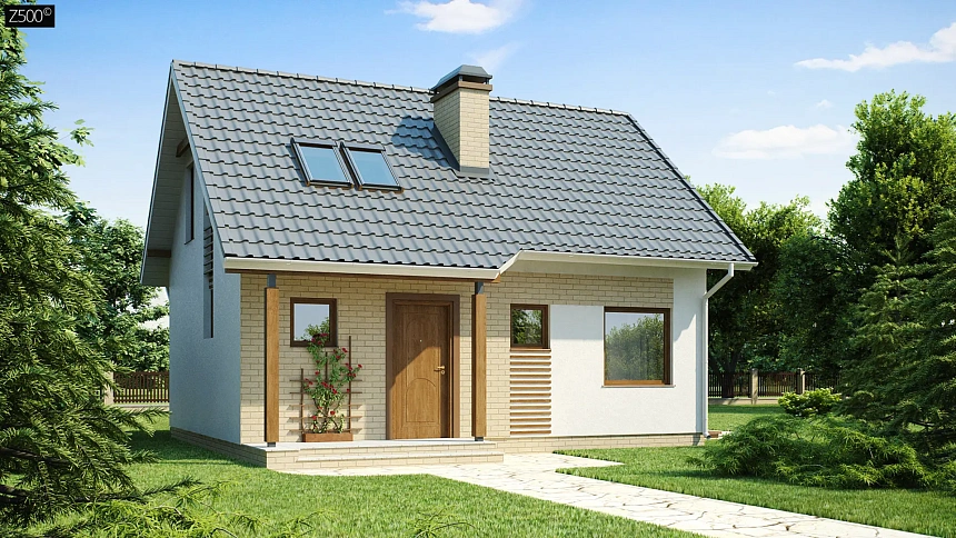 Практичный функциональный дом, недорогой в строительстве и эксплуатации.