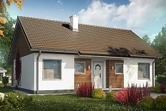 Версия проекта Z7 с углом наклона крыши 35 градусов.