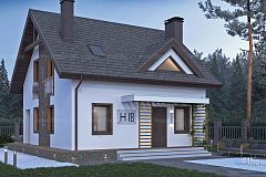 Мансардный дом с 3мя спальнями