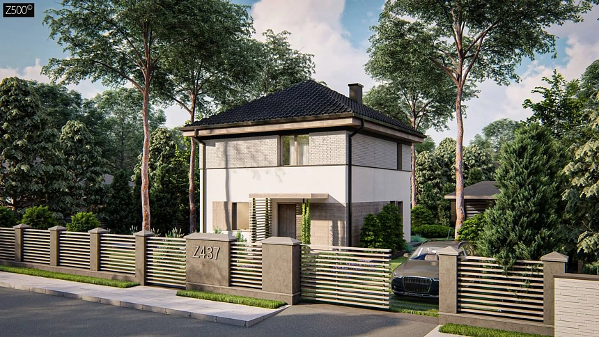 Функциональный двухэтажный дом