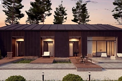 Дом в необычном современном стиле для большой семьи