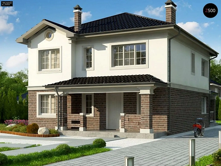 Вариант проекта дома Zz2L BG адаптированного под сейсмику