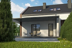 Комфортный мансардный дом для двух семей.