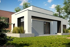 Современный дом минималистичного дизайна с подвалом