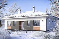 Одноэтажный дом с мастер-спальней.