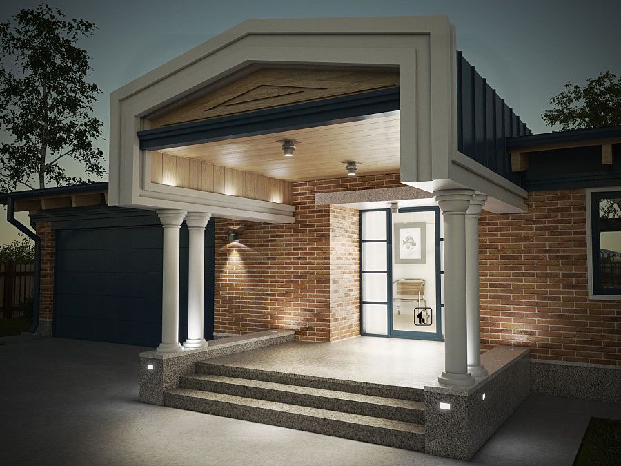 Лаконичный дом с панорамным остеклением, г.Брест