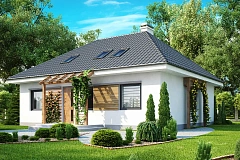 Удобный и красивый дом традиционного характера с двумя дополнительными спальнями на первом этаже.